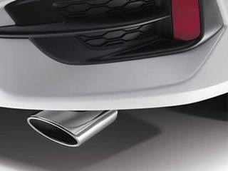 Exhaust pipe chrome finisher