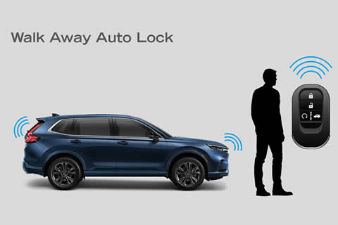 Walk Away Auto Lock automatically locks the car if the door is left unlock for 30 seconds or walk 1.5 meter away with the smart key