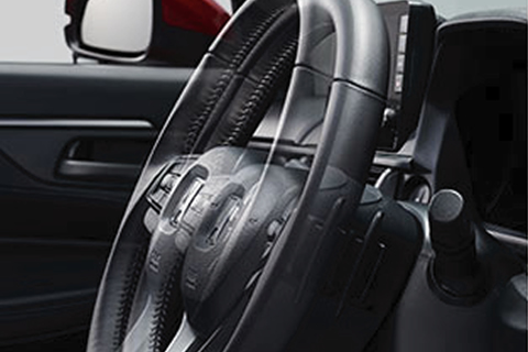 <strong>Telescopic & Tilt Steering Adjustment</strong><br>Adjust the steering wheel to make the drive even more comfortable.
