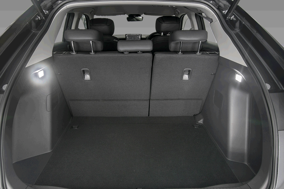 Both rear seats can be lowered to maximise the cargo area.
