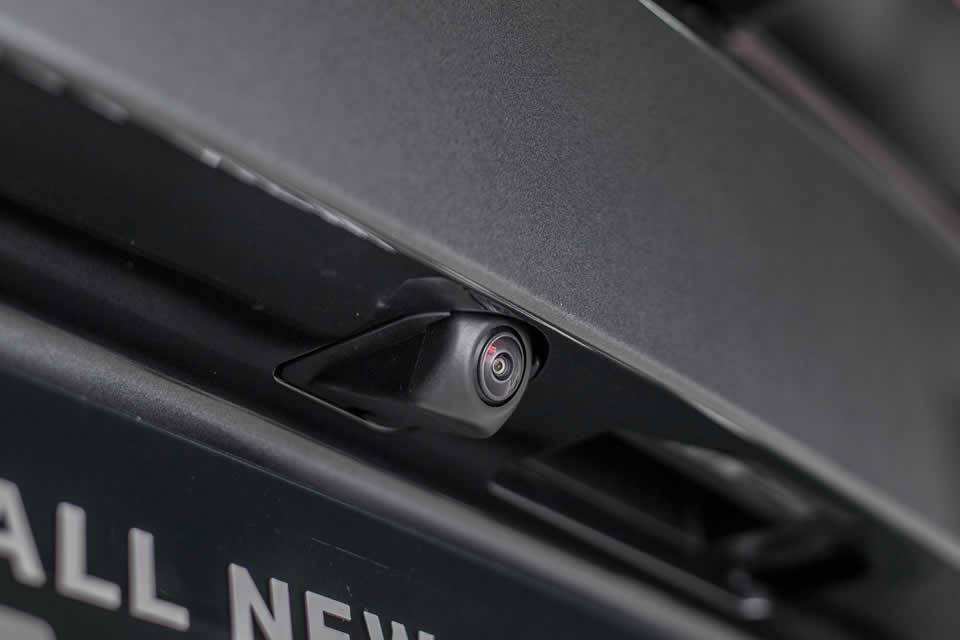 The Multi-angle Rear View Camera System includes wide-angle, rear view and top-down views that let you see everything around you while driving in reverse.