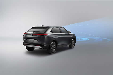 <strong>Lead Car Departure Notification System</strong><br>Notifies the driver with audio and visual alerts if the accelerator pedal is not depressed and the car in front has moved ahead.