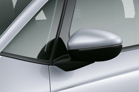 Side mirror with turning lights