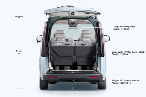 Delivers an elevated journey experience for you and your family. The designers ingeniously modified the seat design, aligning the sightlines for passengers in the second and third rows horizontally to provide a more unobstructed field of vision