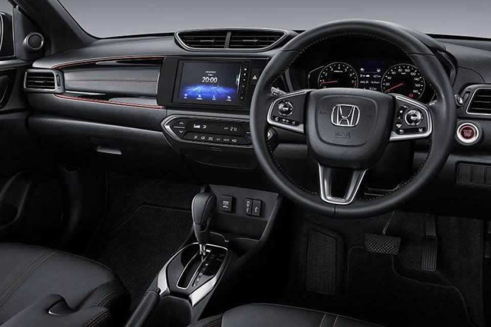 The modern interior of the Honda WR-V is equipped with advance features that provide comfort and enhance the sportiness