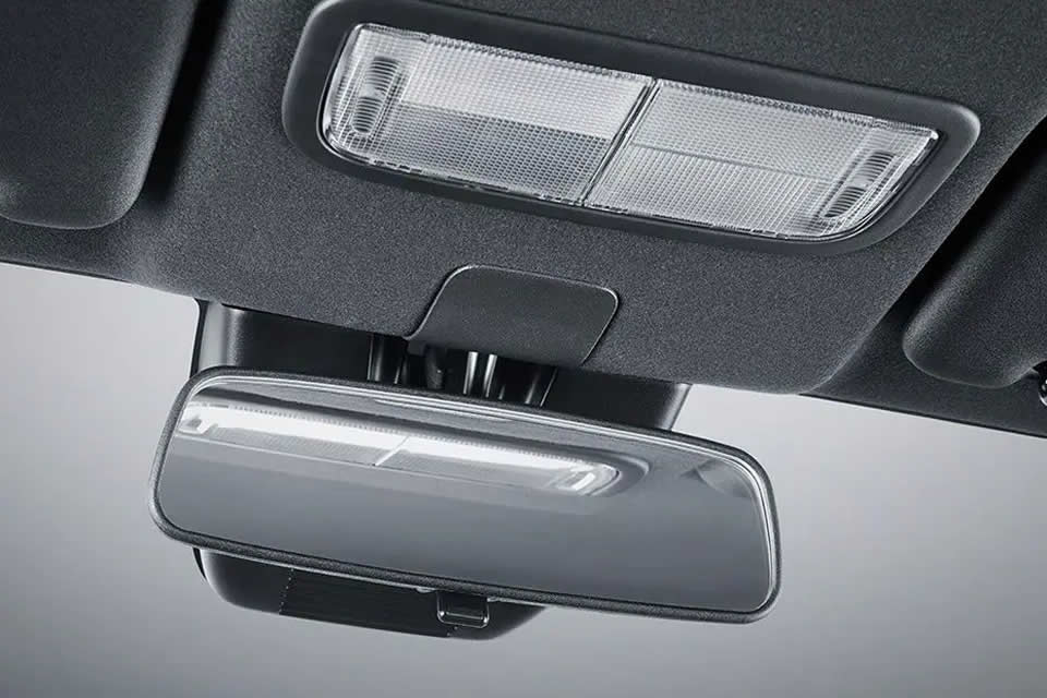 Double map light and rear view mirror