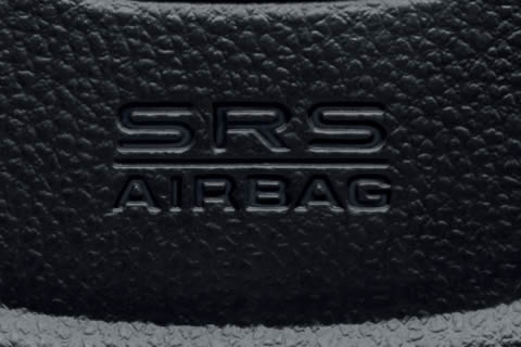 SRS airbags inflate in a moderate to severe frontal collition to help protect the head and chest of the driver and/or front passenger